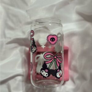 Kuromi glass cup